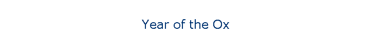 Year of the Ox